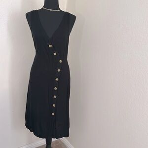 Wild Fable Midi Black Dress